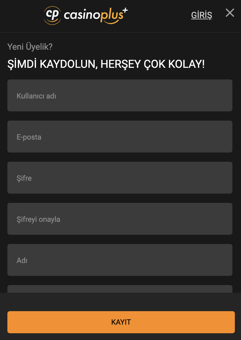 CasinoPlus Kayıt Önizleme #2